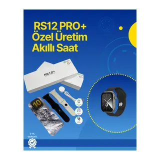 . RS12 PRO+ 2025 Serisi Full Ekranlı Akıllı Saat – 2GB Hafıza, Titanyum Kasa, Suya Dayanıklı, Uzun Şarj Süresi Garantili Model