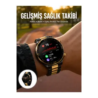 3 Bileklikli Amoled Akıllı Saat Bluetooth Çağrı ve Sağlık Takipli Yeni Nesil