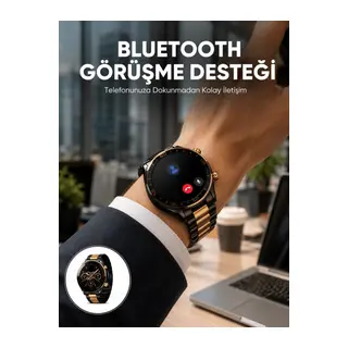 Amoled Ekran Akıllı Saat Uyku Nabız Adım Ölçer Su Geçirmez Yeni Nesil