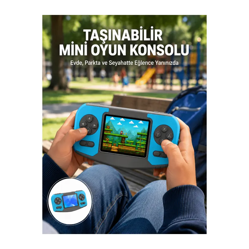Taşınabilir Mini Video Oyun Konsolu Ergonomik Tasarım