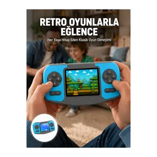Mini Arcade Oyun Konsolu Hafif Taşınabilir Çocuk Hediyelik