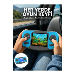 Çocuklara Özel Retro Oyun Konsolu Portatif Eğlence Cihazı