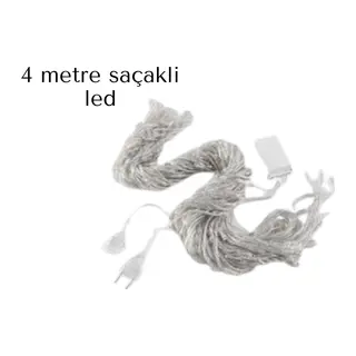 SAÇAKLI 4 METRE PERDE LED