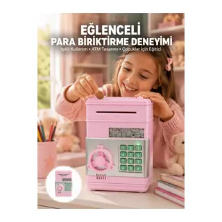 Elektronik Şifreli Otomatik Para Yutan Çocuk Kumbarası