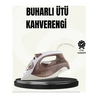 Buharlı Ütü 2200W Seramik Taban 300 ml Kahverengi Dikey Ütüleme