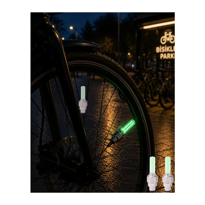 LED Sibop Lambası Bisiklet Motor Araba Jant Işığı 2li Set