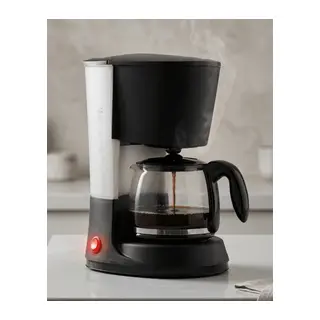 1.2 Litre Filtre Kahve Makinesi Damlama Emniyetli Cam Karaflı
