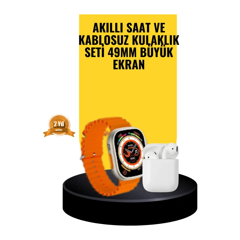 Watch 9 Max Akıllı Saat Sesli Görüşme Özellikli Kulaklık Seti