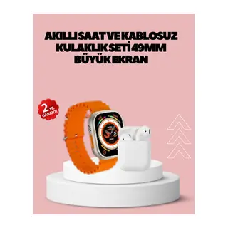 Watch 9 Max Akıllı Saat 45 mm Geniş Ekran Kulaklık Seti