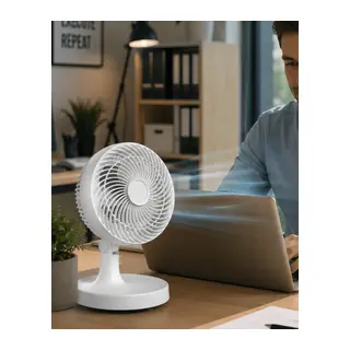Kompakt Mini Fan Otomatik Salınımlı Sessiz Masaüstü Vantilatör