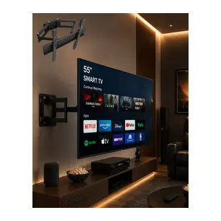 32 55 İnç Televizyon Askı Aparatı Duvara Monte Hareketli TV Tutucu
