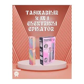 Paslanmaz Çelik Bıçaklı USB Epilatör – Kaş, Üst Dudak ve Çene Tüy Temizleyici