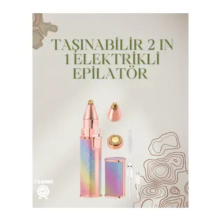 Mini Elektrikli Epilatör Cihazı – USB Şarjlı, Acısız Yüz ve Kaş Bakım Aleti