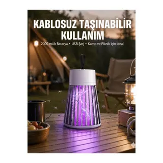 Uzun Ömürlü Bataryalı Taşınabilir Böcek Kovucu