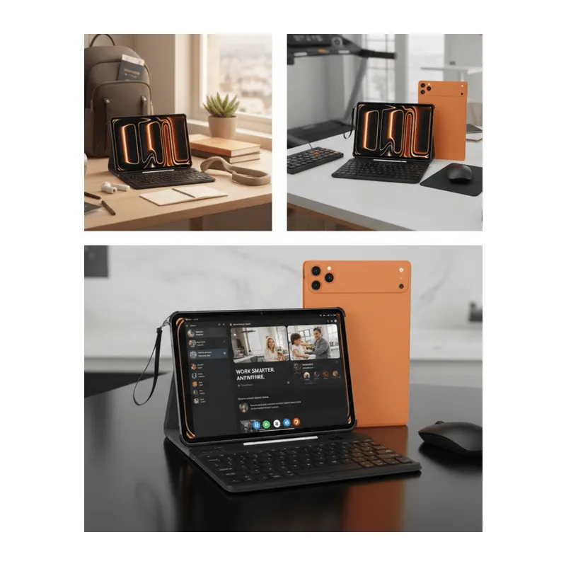 Tablet PC Klavyeli Set Geniş Ekran Yüksek Depolama ve Android Sistem