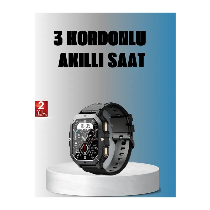 Kablosuz Şarjlı Akıllı Saat Ultra İnce Tasarım