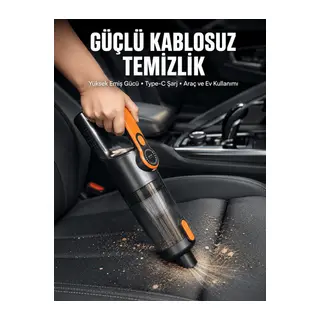 Kompakt Kablosuz Süpürge Güçlü Çekiş ve Düşük Ses Seviyesi