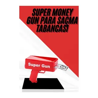 Para Dolar Atma Makinası Super Money Gun Para Saçma Fırlatma Tabancası