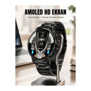 Şık Metal Kasa ve Değiştirilebilir Kordonlarla SW80 Smartwatch Yeni Nesil