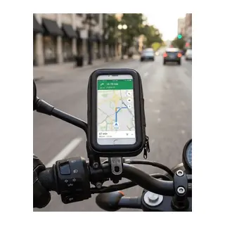 Su Geçirmez Motosiklet Bisiklet Telefon Tutucu 360 Derece Döner Gidon Telefon Standı