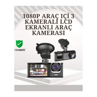 TA-01 1080P Ön 720P Arka ve İç Kamera Sistemli DVR