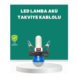 Aküden Çalışan 12V LED Ampul Taşınabilir Kullanım