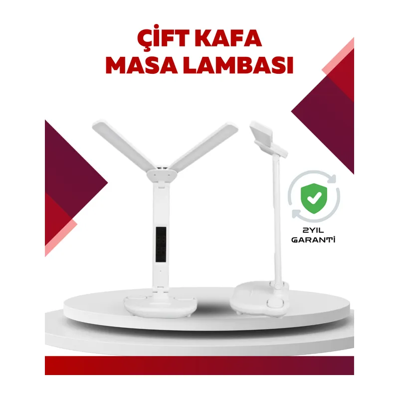 Göz Koruyucu LED Okuma Lambası | Titreşimsiz Işık, Kalemlik ve Stand Fonksiyonlu