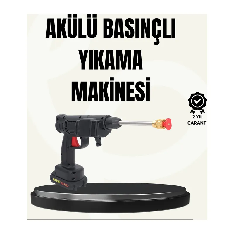 48V Şarjlı Basınçlı Yıkama Makinesi Kablosuz Su Tabancası