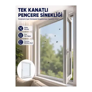 Kesilebilir Pencere Sinekliği Cırt Bantlı Sinek Koruma Filesi