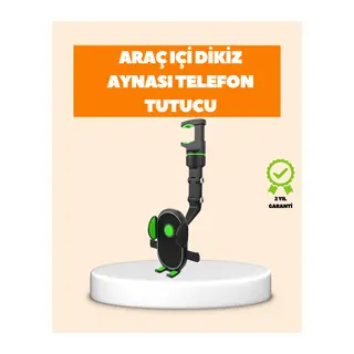 Araç İçi Dikiz Aynası Telefon Tutucu Katlanabilir ve Çok Fonksiyonlu