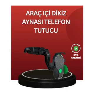 Ayarlanabilir Kıskaçlı Dikiz Aynası Telefon Tutucu Tüm Telefonlarla Uyumlu