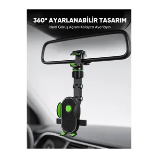 Dikiz Aynasına ve Koltuk Başlığına Uyumlu Telefon Tutucu Yeni Nesil