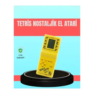 Retro Tetris El Aterisi – Pil ile Çalışan Taşınabilir Mini Oyun Konsolu