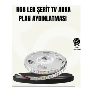 TV Arkası LED Şerit Işık Otomatik Açma Kapama Özellikli 2mt