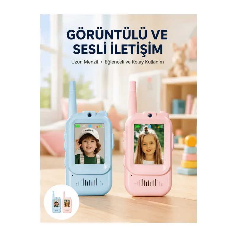 Uzun Menzilli Video Walkie Talkie Eğitici ve Eğlenceli Oyuncak