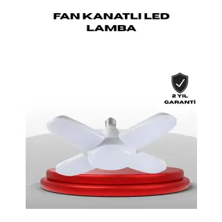 4 Kollu Katlanır Pervane LED Ampül 60 Watt Yüksek Aydınlatma ve Enerji Tasarrufu