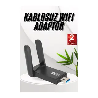Wifi Adaptörü Bt5.0 Wifi 2'si Bir Arada Çift Bantlı Çift Anten