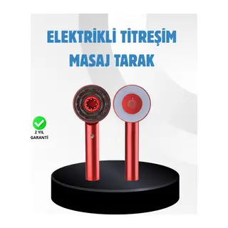 Saç Büyüme Destekleyici Elektrikli Masaj Tarak LED ve Titreşimli