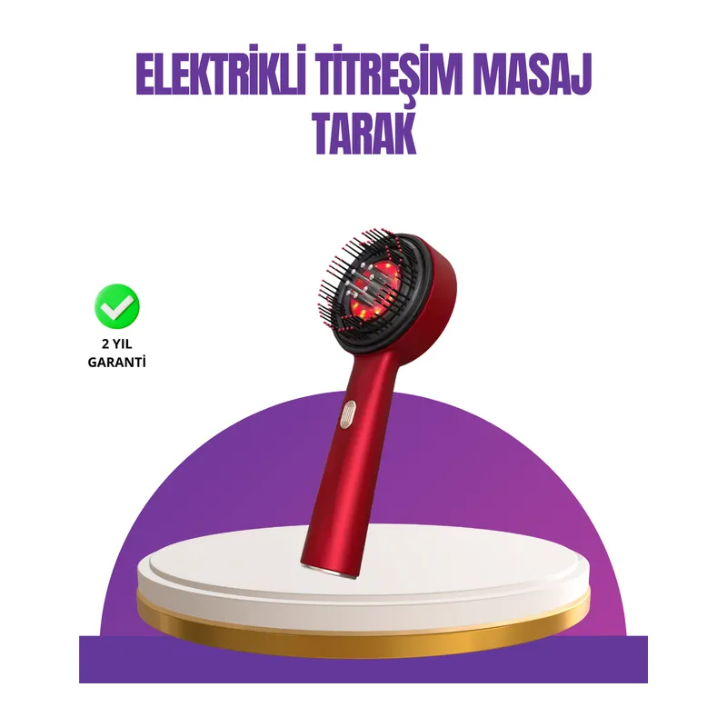 Kırmızı LED Işıklı Saç Derisi Masaj Aleti