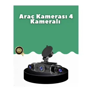 1080P 4 Kanallı Araç Kamerası GPS + WiFi + G Sensör Destekli