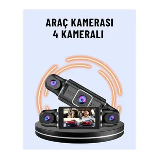 170° Geniş Açı 4 Kameralı Araç Kamerası Hareket Algılamalı