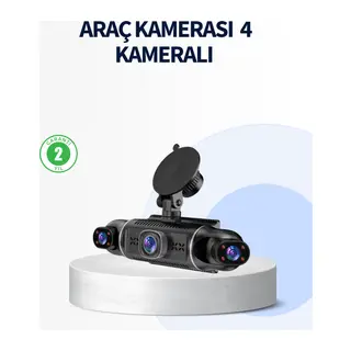 4 Kameralı Araç İçi Kamera 1080P GPS Takip WiFi Gece Görüşlü