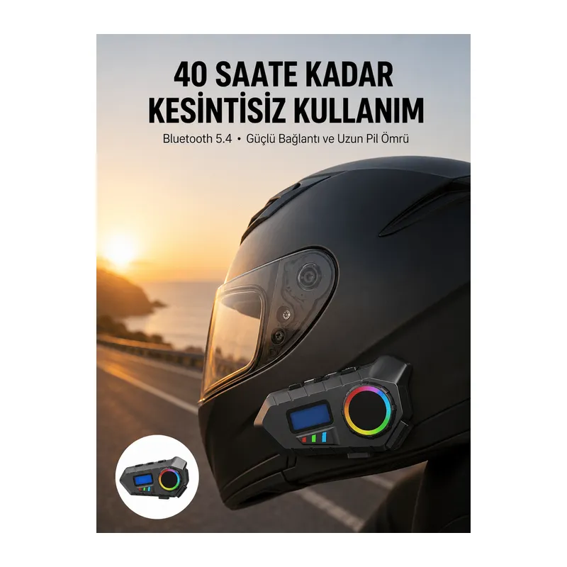 Bluetooth 5.4 Kablosuz Hoparlör IP65 Su Geçirmez ve 40 Saat Uzun Pil Ömürlü