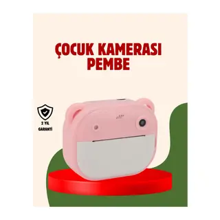 Çocuklar İçin Şipşak Yazıcı Kamera 24MP HD Çift Lensli Termal Baskılı