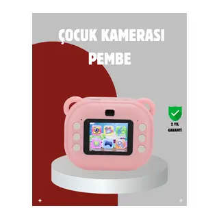 Anında Baskı Özellikli Çocuk Kamerası – 24MP HD Çift Lens, 32GB Hafıza ve Oyun Modu