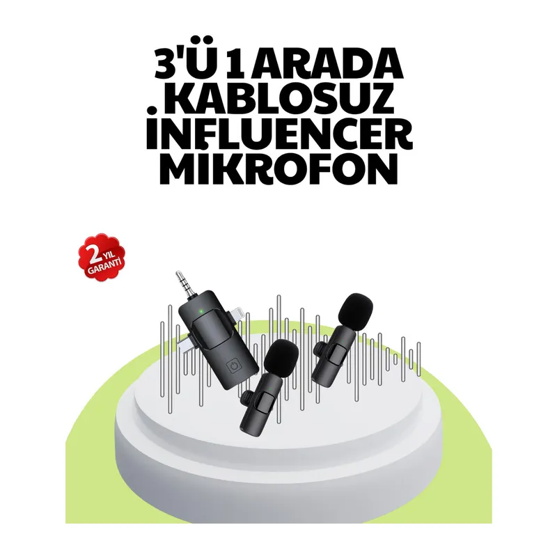 Çok Yönlü Mikrofon - Net Ses, Uzun Pil