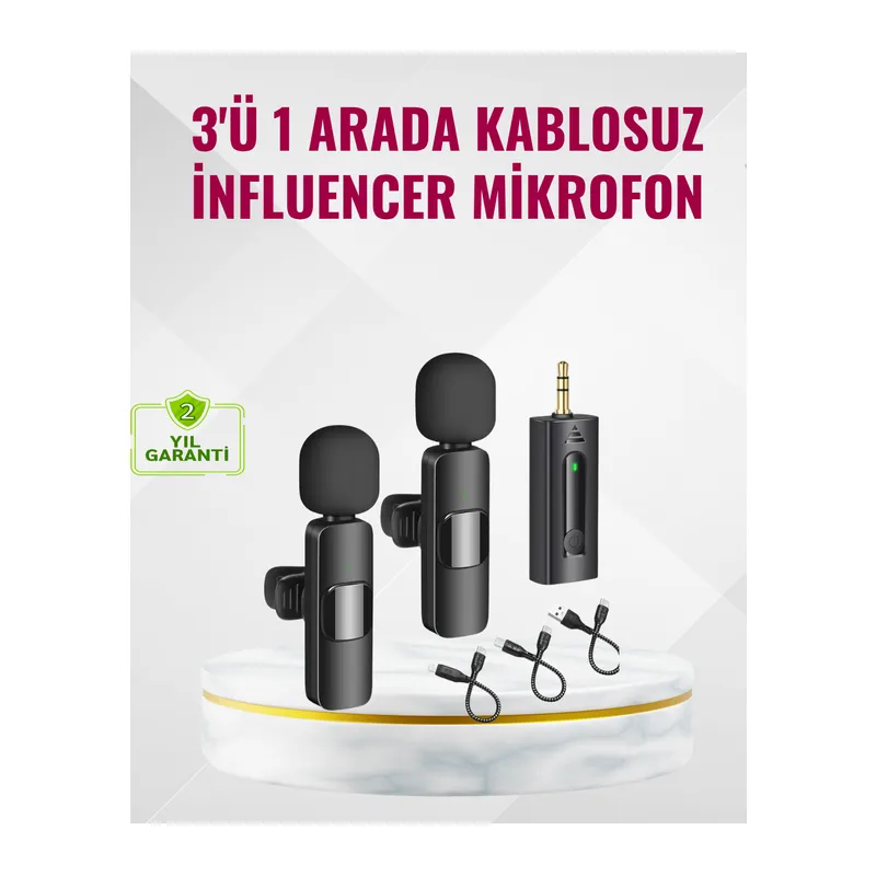 Küçük Boyutlu Mikrofon - 8 Saat Kullanım