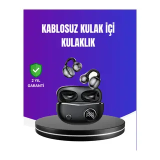 Ergonomik Klipsli Kablosuz Kulaklık – 30 Saat Pil ve Dokunmatik Kontrol Özelliği