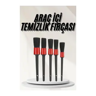 Araç İçi Led Aksesuar 5 Farklı Detaylı Araba Temizlik Fırçası Oto Temizleme Fırçası