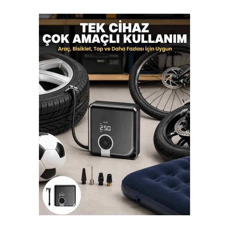150 PSI Yüksek Basınç Kapasiteli Diyafram Tip KompresörYeni Nesil